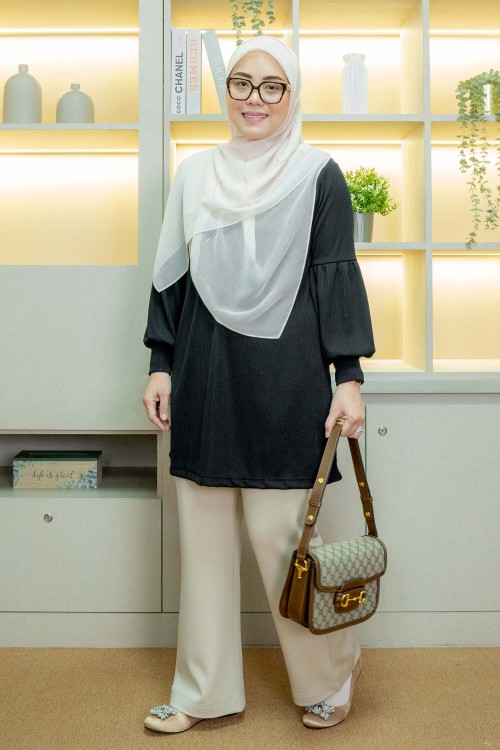 Mika Blouse - Charcoal