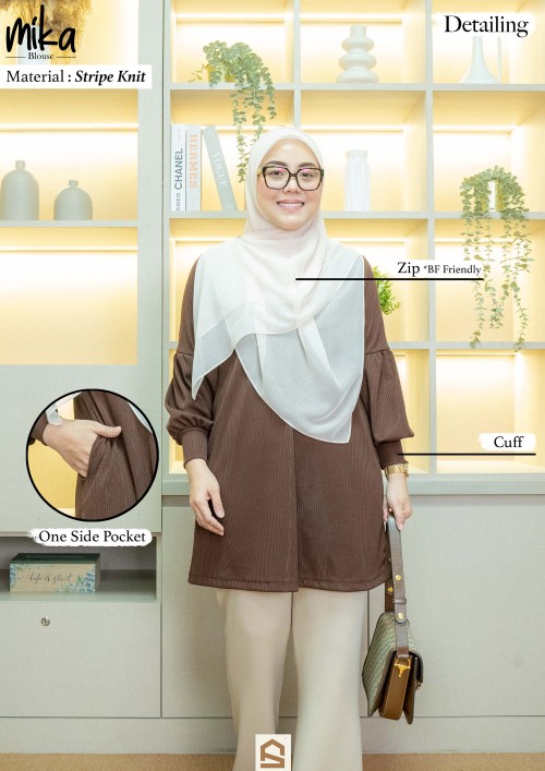 Mika Blouse - Coffee