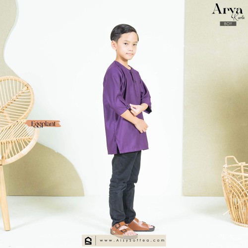 Arya : Kurta Kid - Eggplant