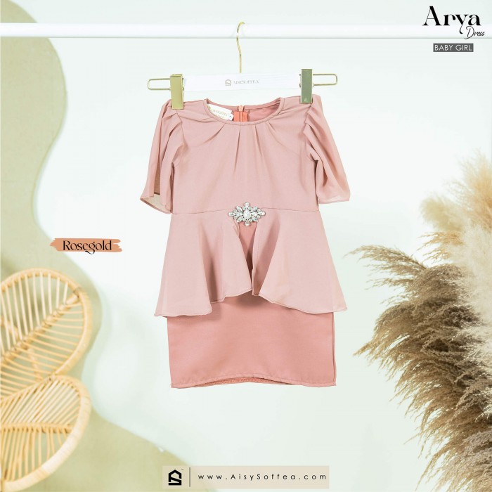 Arya : Kurung Kid - Rosegold (Tiada Manik)