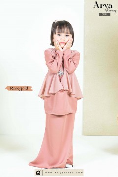 Arya : Kurung Kid - Rosegold (Tiada Manik)