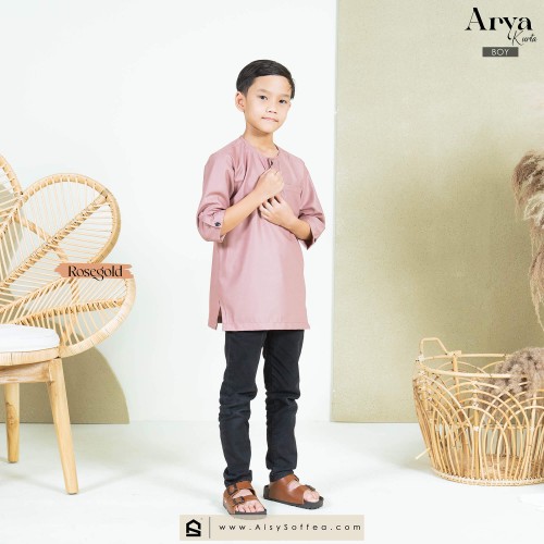 Arya : Kurta Kid - Rosegold